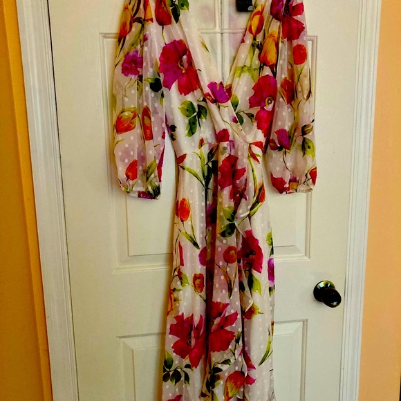 Women’s Maison Tara floral dress size 14 - Picture 4 of 16